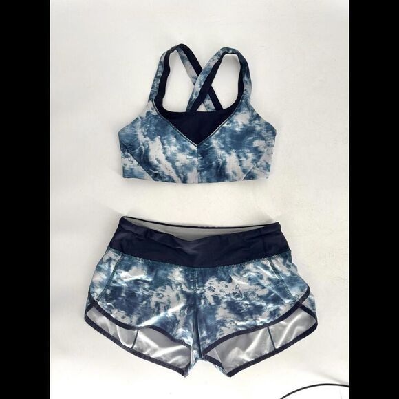Lululemon Sports Bra & Short Set Sz 6 And 4 Or Small - Picture 1 of 9